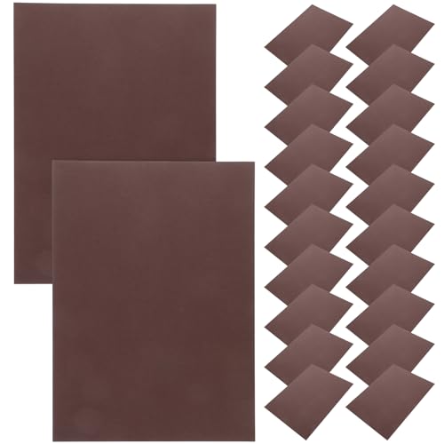 NUOBESTY 1 Satz Handbemalter Karton Papier Zum Basteln Bastelmaterial Malen Von Diy-werkzeugen Druckpapier Leeres Blatt Kartenvorrat Malkartonpapier Farbige Karte 230g Papier Coffee 30st von NUOBESTY