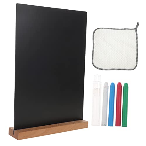 NUOBESTY 1 Satz Handgemalte Tafel stand Message Board für Shop Tisch Tafel Zeichen Kreidetafel für Kinder Holztafel für Dekoration staffelei hochzeitsdeko stehende Tafel Tischtafel aus Holz von NUOBESTY