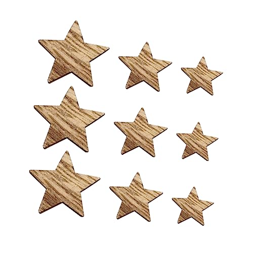 NUOBESTY 1 Satz Holzschmuck Selber Machen Jupiter-ornament Mini-ornament Leere Ornamente Mini-herzverzierungen Dekoration Weihnachten Weihnchtsdeko Holzspan Holzausschnitte Hölzern 200st von NUOBESTY