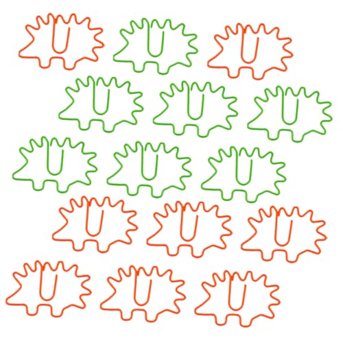 NUOBESTY 1 Satz Igel-büroklammer Büroorganisation Büroartikel Schreibwaren Kartenclip Bürozubehör Tülle Sachen Kleiner Topf Schleife Kleine Büroklammern Kreative Büroklammern Metall 40st von NUOBESTY