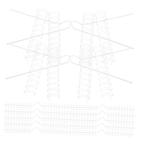 NUOBESTY 1 Satz Kalenderhaken Ersatzsatz Für Den Bindermechanismus Bindemaschine Spiralspulenbinder Drahtbindung Spiralförmige Binderücken Ringordner Für Lose Blätter Bindedraht Eisen Weiß von NUOBESTY