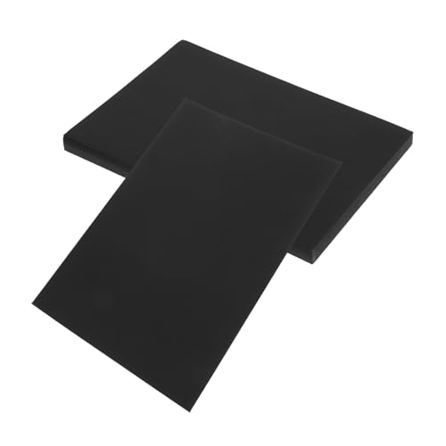 NUOBESTY 1 Satz Karton Schwarz Schwarzer Karton Bastelpapier Schwarze Karte Schwarzes Papier Für Karten Handwerkliches Papier Visitenkarten Für Unternehmen Baupapier Schwarz Black 50 Stück von NUOBESTY