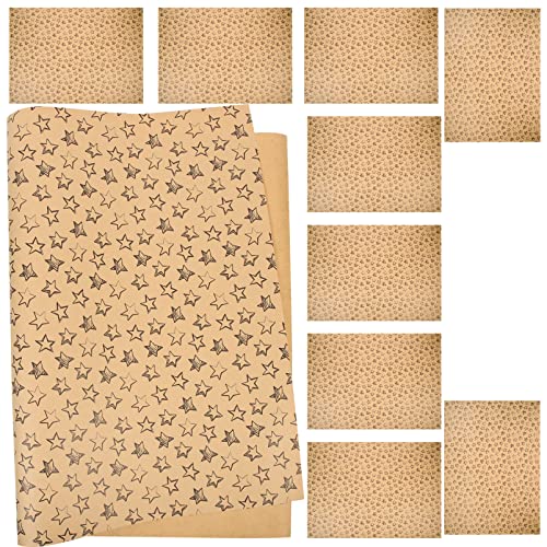 NUOBESTY 1 Satz Kraft-geschenkpapier Band Schwarzes Geschenkpapier Packpapiere Aus Kraft Arten Von Geschenkverpackungen Packpapier Zum Geburtstag Geschenkpapiere Kraftpapier 10st von NUOBESTY