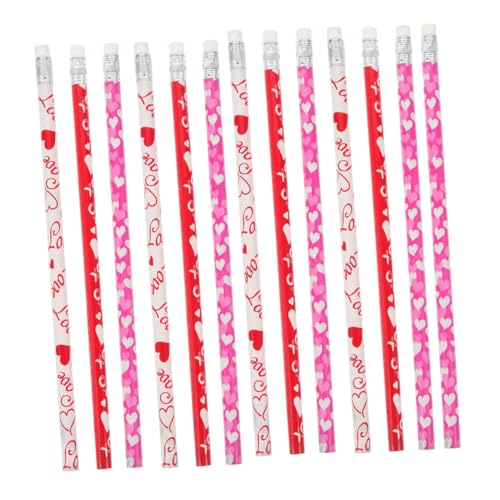 NUOBESTY 1 Satz Liebe Bleistift Hb Pencil Schreibutensilien Schulzeug Marker Mechanische Stifte Coole Stifte Radiergummi Topper Bleistifte Übungsbleistifte Für Kalligrafie Pappel 100st von NUOBESTY