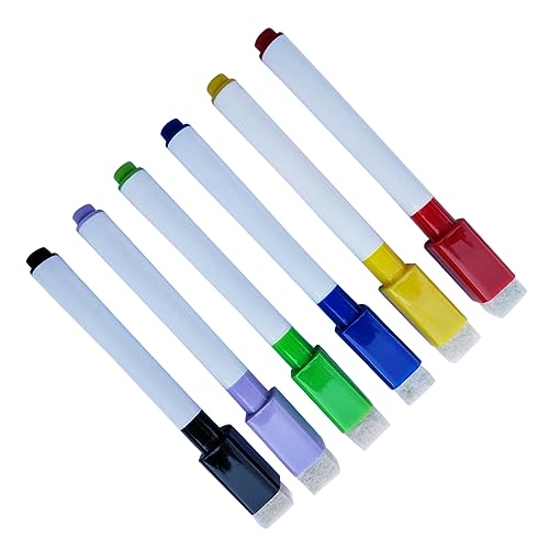 NUOBESTY 1 Satz Löschbare Markierungen Whiteboard Stifte Magnetisch Magnetische Whiteboard-stifte Boardmarker Whiteboard-marker Trockener Löschstift Whiteboardstift 6st von NUOBESTY