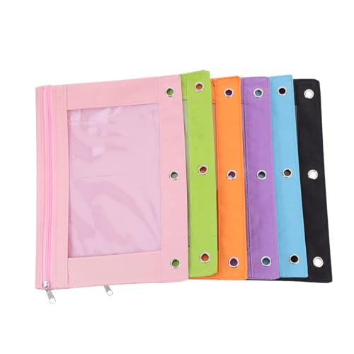 NUOBESTY 1 Satz Papiertüte Mit Reiß Verschluss Stifthalter Schnellhefter Reißverschlüsse Spannverschluss Federmäppchen Aufbewahrungsbeutel Organizer Handtasche Pvc 6st von NUOBESTY