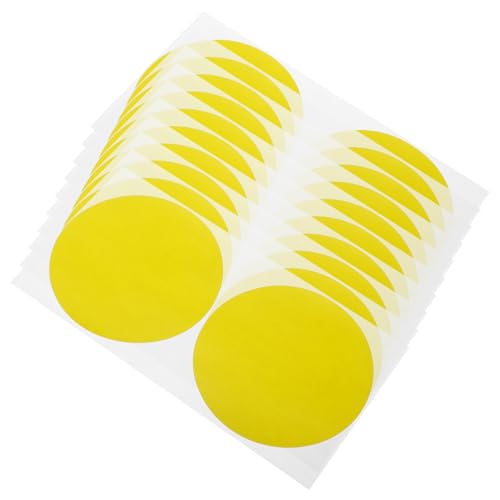 NUOBESTY 1 Satz Punktaufkleber Spender Mini-etiketten-aufkleber Schmuck Aufkleber Mini-punkt-aufkleber Selbstklebende Kreisaufkleber Farbige Punkte Klebepunkte Papier Yellow 10 Blatt von NUOBESTY