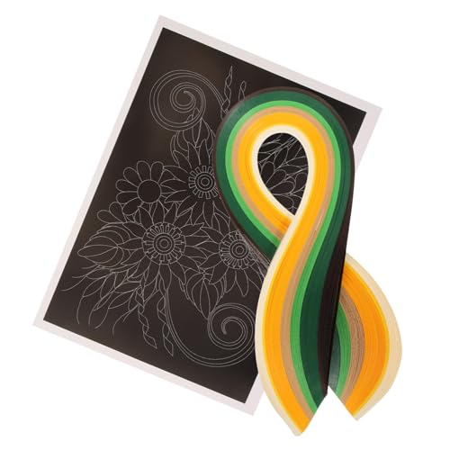 NUOBESTY 1 Satz Quilling-materialset Aus Papier Brief Bausatz Produkte Blumen Perlen Bausätze Herstellung Samen Für Künstlich Origami-papier Dartscheibe Quilling-kit Aus Papier von NUOBESTY