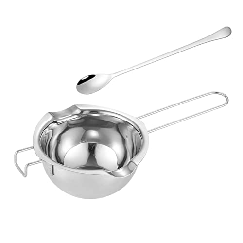 NUOBESTY 2er Set Butterschmelzschüssel Edelstahl 400ml Für Fondue Käse Schokolade von NUOBESTY