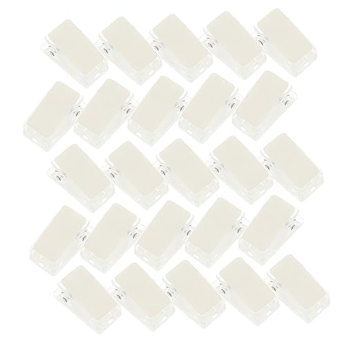 NUOBESTY 1 Satz Selbst Klebender Clip Wandteppich-clips Jumbo-büroklammern Selbstklebende Wandclips Jumbo-ordner-clips Halter Für Büroklammern Goldene Büroklammern Transparent Plastik 35st von NUOBESTY