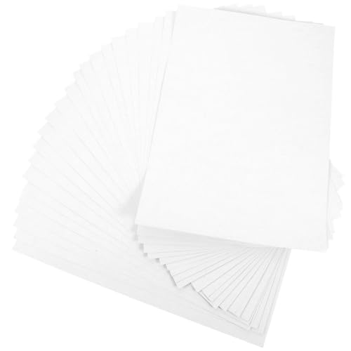 NUOBESTY 1 Satz Selbstklebendes Druckpapier Schreibpapiere Klebeetikett Magnetisches Druckerpapier Große Aufkleber Etikettenpapier Für Drucker Weiß Selbstklebendes Thermopapier 100 Blatt von NUOBESTY