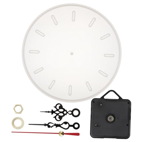 NUOBESTY 1 Satz Silikonuhr Mit Zeiger Uhrguss-epoxidharz Epoxid Für Tischplatten Digitale Wanduhr Diy-cloc-form Mit Zeigern Batterie Digitaluhr Diy Runde Uhrenformen Diy-runde Tischuhr Weiß von NUOBESTY