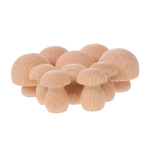 NUOBESTY 1 Satz Simulation Großer Pilz Pilzzeug Miniatur Pilz-diffusor Gefälschter Pilz Pilzplüsch Pilz Handwerk Pilz-nachtlicht Mini- Pilzdekor Pilzaufkleber Holz 10st von NUOBESTY