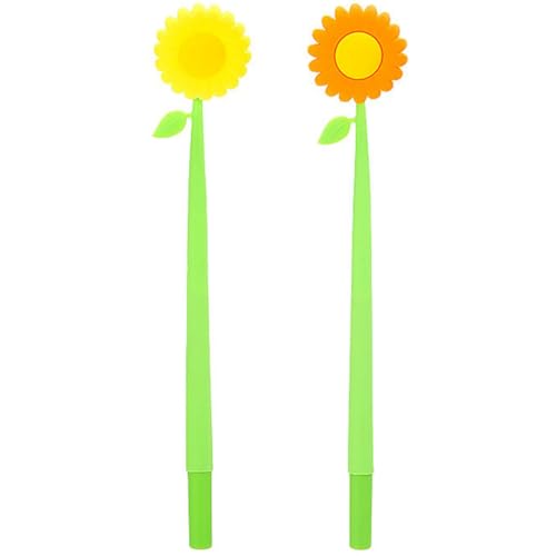 NUOBESTY 1 Satz Sonnenblumen Stift Hübscher Stift Sonnenblumenstifte Farbstifte Stifte Für Büroschilder Flauschige Stifte Schreiben Von Stiften Neuheitstifte Kugelschreiber Kieselgel 2st von NUOBESTY