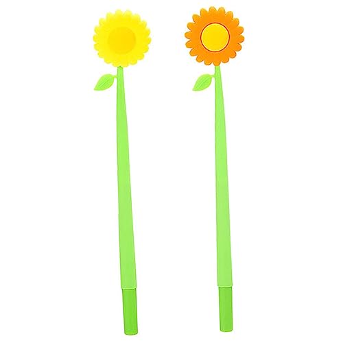 NUOBESTY 1 Satz Sonnenblumen Stift Journaling Stifte Für Perlen Kugelschreiber Zeichenstifte Tinte Süße Stifte Zubehör Für Perlenstifte Lustiges Briefpapier Hübsche Stifte Plastik 2st von NUOBESTY