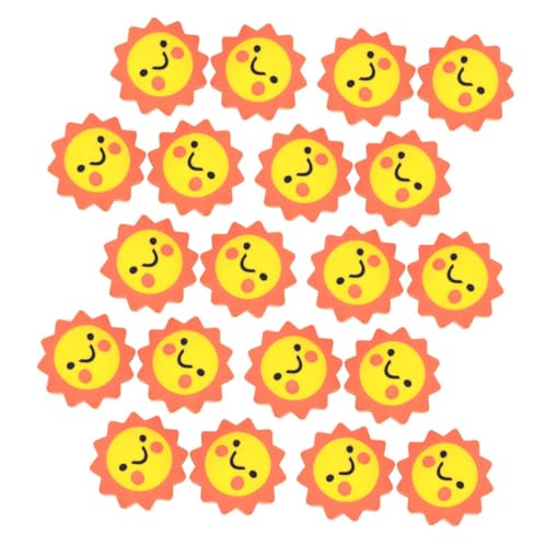 NUOBESTY 1 Satz Sonnenblumen-radiergummi Große Mini-radiergummis Süße Mini-radierer Große Radiergummis Große Preise Für Radiergummis Für Kinder Radiergummis Masse Orange 50 Stück von NUOBESTY