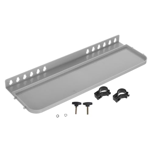 NUOBESTY 1 Satz Staffelei-Tablett Abnehmbare Palette Künstlerpalette Easel Zubehör Platzsparende Malablage Hochpräziser Tester Kombinationsband Schminktablett Ablagefach Plastik Grey von NUOBESTY