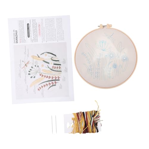 NUOBESTY 1 Satz Stickmaterialpaket Sticksets für Stickerei-Kits Stickerei-Starter-Kit nähen embroidery kit home decor Kreuzstichpackung Anfänger Kreuzstich-Set Leinen von NUOBESTY