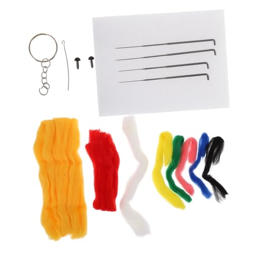 NUOBESTY 1 Satz Tiger stossen Spaß Bastelset Spielzeug aus Filz Häschen-Nadelfilz-Kit DIY-Tigerpuppenmaterial schulanfänger bastelzeug craft werkzeug Nadelfilzzubehör Nadelfilz-Kits wolle von NUOBESTY