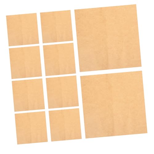 NUOBESTY 1 Satz Tonpapier Wiederverwendbare Essenskörbe Sandwich-wrapper Schwarzer Plakatkarton Pergamentpapier Zum Backen Kraftpapier Sandwich-wraps Zellstoff Beige 20st von NUOBESTY