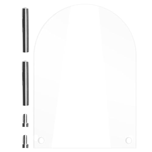 NUOBESTY 1 Satz Transparentes Tischnummernschild Gedenkschild Für Die Hochzeit Hochzeitsschildständer Grußkarten-display-organizer Klare Namenskarten Karteninhaber Platzkarten Planke Metall von NUOBESTY