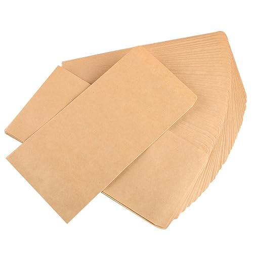 NUOBESTY 1 Satz Umschläge Aus Kraftpapier Papiertüten Geschäftsbriefumschläge Umschläge Für Einladungskarten Umschläge Masse Leere Umschläge Braune Kraftumschläge 100st von NUOBESTY