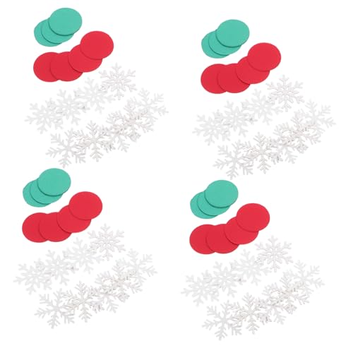 NUOBESTY 1 Satz Weihnachtsdekoration Konfetti Winterliche Partydekoration Schneeflocken-tischstreuungen Frohe Weihnachten Konfetti Weihnachtstisch Konfetti Schneeflocken-streusel Papier von NUOBESTY