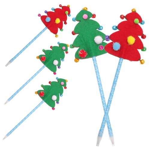 NUOBESTY 1 Satz Weihnachtskugelschreiber Baum Weihnachten Kugelschreiber Weihnachtsgeschenke Christmas Decorations Weihnacjtsdeko Stift Für Studenten Schreibstift Plastik Green 5st von NUOBESTY