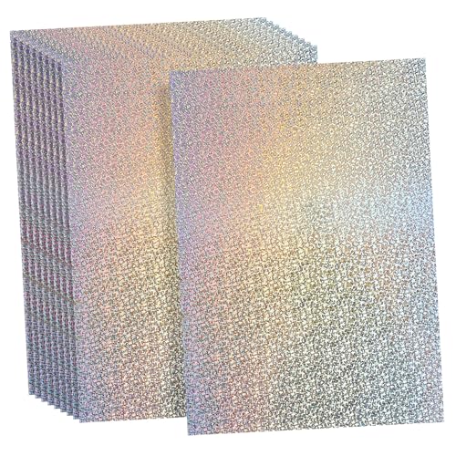 NUOBESTY 1 Satz - Weiße Karten Glitzerpapier Zum Basteln Bastelbedarf Aus Papier Rote Karte Bastelmaterial Kreativpapier Bunter Karton Glitzerpapier-karton Papierstau 10 Blatt von NUOBESTY