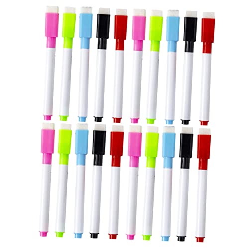 NUOBESTY 1 Satz Whiteboard-stift Büroartikel Büromaterial Trockener Löschstift Trocken Abwischbare Marker Mit Feiner Spitze Praktische Whiteboard-marker Tragbare Markierungen Plastik 30st von NUOBESTY