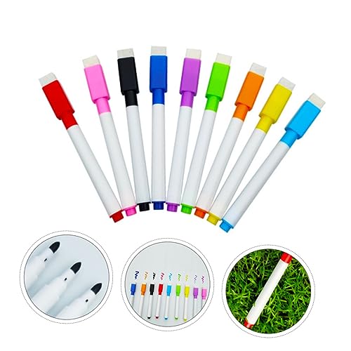 NUOBESTY 1 Satz Wischen Sie Den Marker Mit Einer Bürste Ab Schreibkladde Büroartikel Professioneller Whiteboard-stift Schreibstift Whiteboard-grundlage Schulbedarf Textmarker Plastik 45st von NUOBESTY