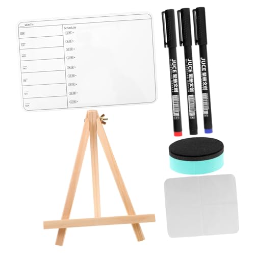 NUOBESTY 1 Satz Ziel-Desktop-Whiteboard Tisch Whiteboard schreibtisch notizbrett Whiteboard trocken abwischbar leeres Zeichenbrett leere Tafel Desktop-Whiteboard mit Speicher Malbrett Stoff von NUOBESTY