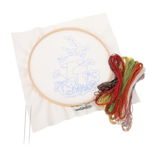 NUOBESTY 1 Satz handgestickter Anzug stickmuster stickmotive Stickgarn embroidery set knit set Stickerei praktische Sticksets Handstickset Sticksets für Anfänger Bettwäsche aus Baumwolle von NUOBESTY