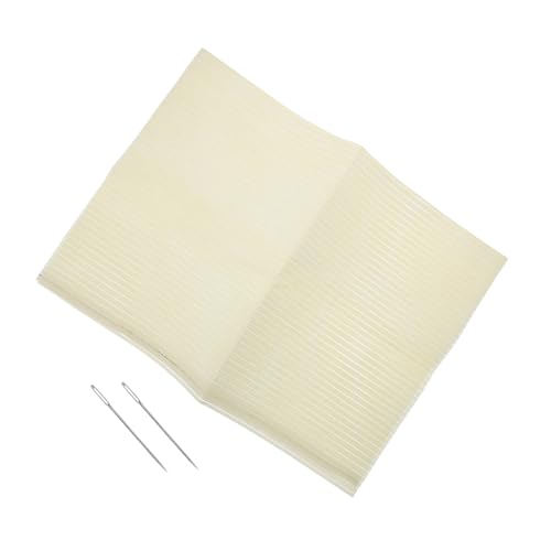 NUOBESTY 1 Set Kreuzstich Material Stickerei Tuch Stickerei Gridding Tücher Kreuzstich Maschen Aida Tuch Gobelin Decke Kreuzstich Gridding Tuch DIY Gridding Tuch Beige Stoff von NUOBESTY