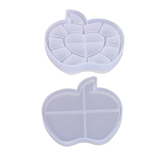 NUOBESTY 1 Set-box Form Für Apfelschimmel Kekse Formen Pfannkuchenformen Weihnachtsbonbonformen Agar-agar-pulver Bio Aufbewahrungskorb Süßigkeitenform Weiß Kieselgel von NUOBESTY