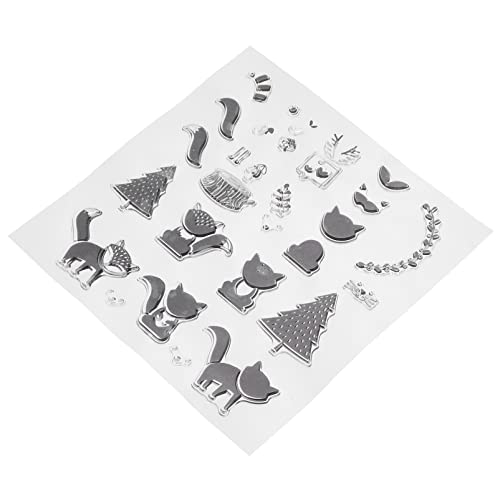 NUOBESTY 1 Stk Transparenter Fuchsstempel bastelset basteln für funkeln gruselig schreibwaren transparente Stempel zum Selbermachen für Tierklare Stempel PVC-Material von NUOBESTY