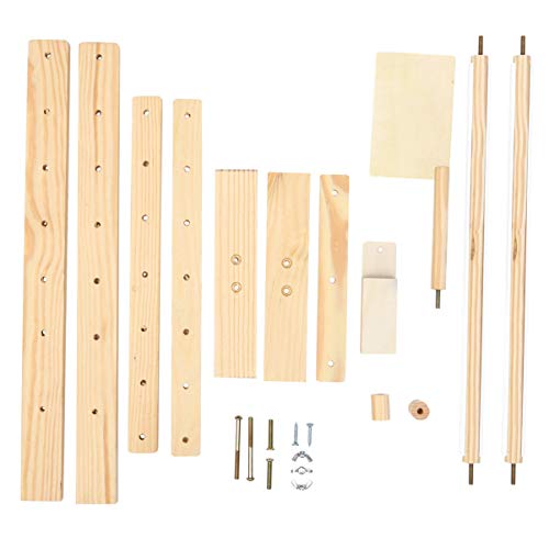 NUOBESTY 1 Stück Kreuzstich Rack Stick Scroll Rahmen Nähset DIY Stickerei Schoßstange Verstellbare Baumwollfaden Rahmen Nähmaschine Stichhalter Rahmen Stickrahmen Ständer Stangen von NUOBESTY