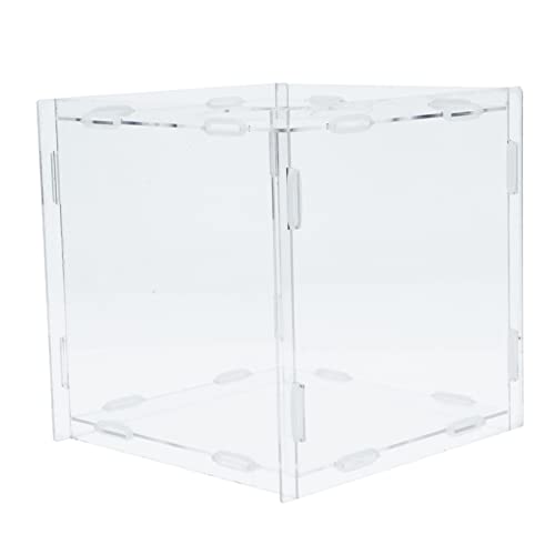 NUOBESTY 1 Teilige Box Transparente Box Aufbewahrungstruhe Mit Schloss Aufbewahrungsbehälter Mit Schloss Privater Briefkasten Wochenplaner Haftnotizen Transparente Bonbonniere Mit von NUOBESTY