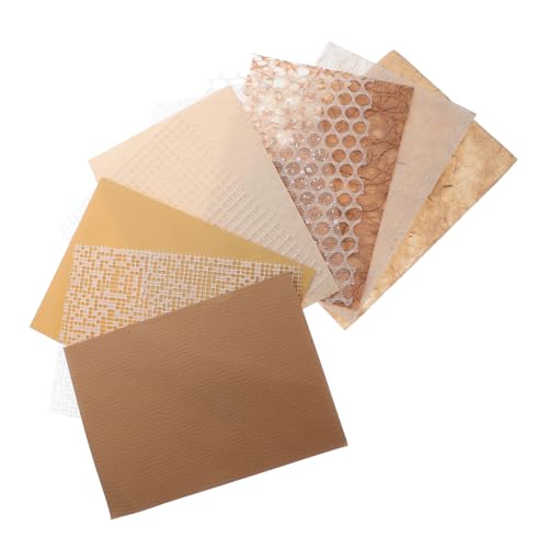 NUOBESTY 10 Blätter Backpapier Bastelpapierblöcke Schmierpapier Leinenpapier Pergamentpapier zum Basteln kreativpapier scrapbook paper Scrapbooking Vintage-Papier Sammelmaterial Papier von NUOBESTY