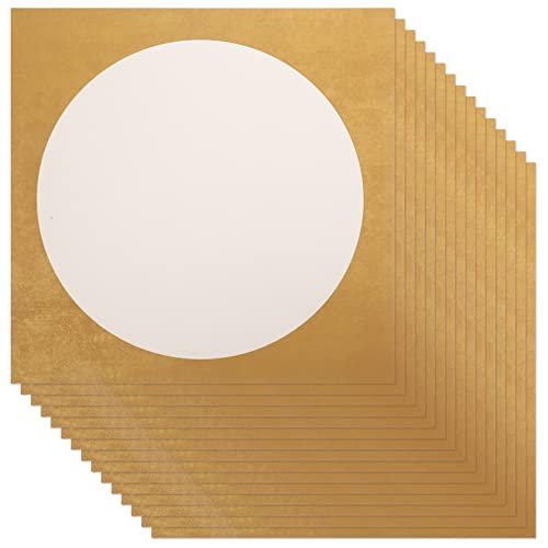 NUOBESTY 10 Blätter Reis Papier essbares Oblatenpapier Reispapierverpackungen China-Rollenmalerei letter paper paketpapier Reispapier für den täglichen Gebrauch einfaches Malpapier Golden von NUOBESTY