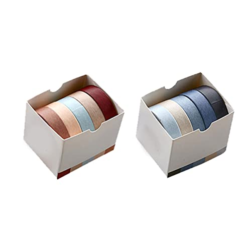 NUOBESTY Washi Tape Aufkleber 10 Rollen Einfaches Klebeband Verpackungsband Zum Basteln Geschenkverpackung von NUOBESTY