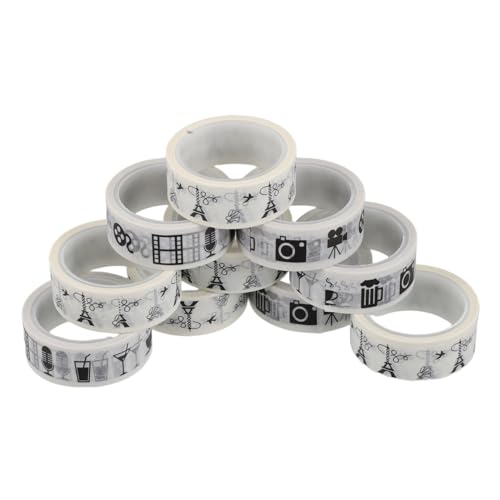 NUOBESTY 10 Rollen Taschenband Dekorationsband Washi-Tape Vintage Washi Tape Sammelalbum liefert nautisches Washi-Tape Bastelband für Japanisches Papier NUOBESTY 10 Rollen Taschenband Dekorationsband Washi-Tape Vintage Washi Tape Sammelalbum liefert nautisches Washi-Tape Bastelband für Japanisches Papier von NUOBESTY