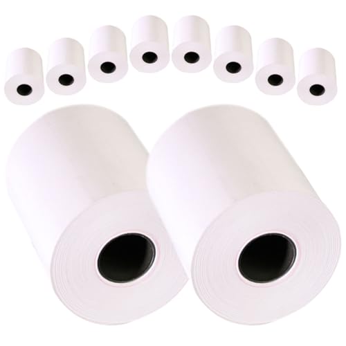 NUOBESTY 10 Rollen Thermopapier wide awake einschlagpapier Thermoquittungspapier druckerpapier hochstihl xmm Papierrollen -Geldpapier Thermodruckpapier Papier für Thermodrucker Weiß von NUOBESTY