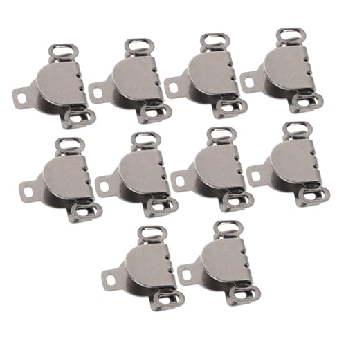 NUOBESTY 10 Sätze Hosenhaken gardarobenhaken coat hooks Haken und Ösen zum Nähen Stoff Kleiderhakenverschluss Haken zum Nähen von Röcken Nähteile Kleiderhaken selber machen Metall Black von NUOBESTY