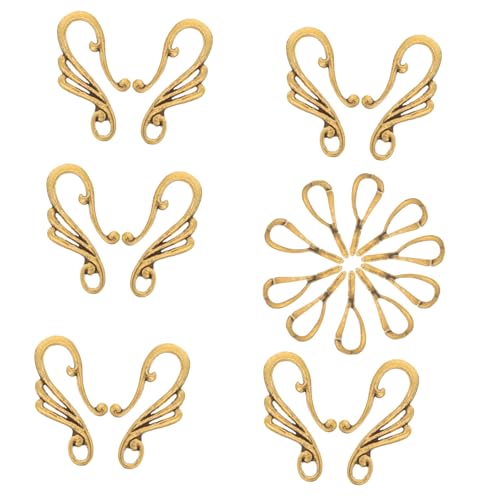 NUOBESTY 10 Sets Musiknoten Ohrringe Ohrhaken Charm Halter Schlüsselband Creolen Schmuck Schmuckverschluss Knebelverschluss Für Halskette Ohrring Zubehör Ohrring von NUOBESTY