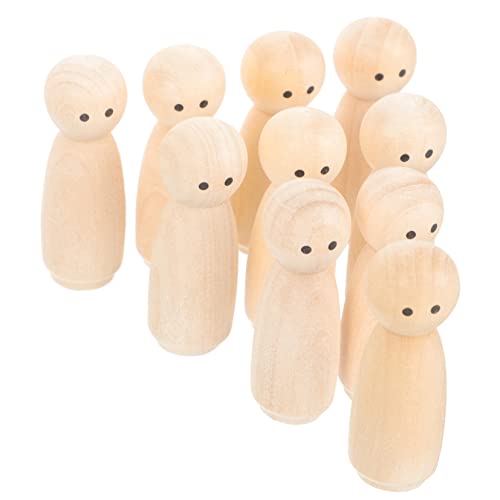 NUOBESTY 10 Stück DIY Puppenklammern Für Gruselige Puppen Rohlinge Für DIY Handpuppen Puppenklammern Rohlinge Für Puppenkörper Zum Basteln Naturpuppenkörper Bastelrohlinge Für von NUOBESTY