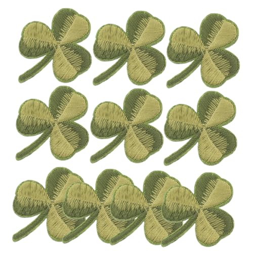 NUOBESTY St. S Leaf Stickerei Patch Aufbügler Applikation Dekoratives Aufnäher Ornament Für Bekleidungszubehör von NUOBESTY