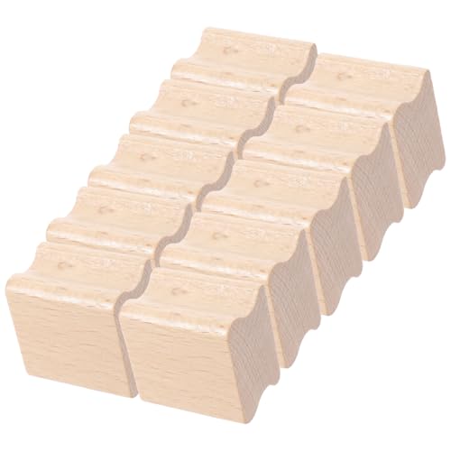 NUOBESTY 10 Stück Holz-Ministempel Unfertige Holzstempel Holzklötze zum Basteln Kleine Unfertige Holzwürfel für Diy-Projekte Puzzleherstellung Alphabete von NUOBESTY