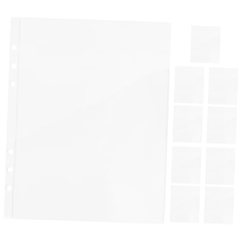 NUOBESTY 10 Stück transparente Aufbewahrungstasche Ordner mit Taschen und Löchern Ordner für Plastikumschläge Discbound-Tasche im Letter-Format Kartenhüllen PVC NUOBESTY 10 Stück transparente Aufbewahrungstasche Ordner mit Taschen und Löchern Ordner für Plastikumschläge Discbound-Tasche im Letter-Format Kartenhüllen PVC von NUOBESTY