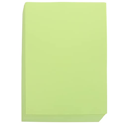 NUOBESTY 100 Blatt Farbiges A4-papier Doppelseitiges Farbiges Papier Weißes Papier Bunte Papiere Bastelpapier Farbiges Druckerpapier Handgefertigtes Faltpapier Rotes Baupapier Light Green von NUOBESTY